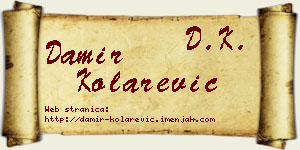 Damir Kolarević vizit kartica